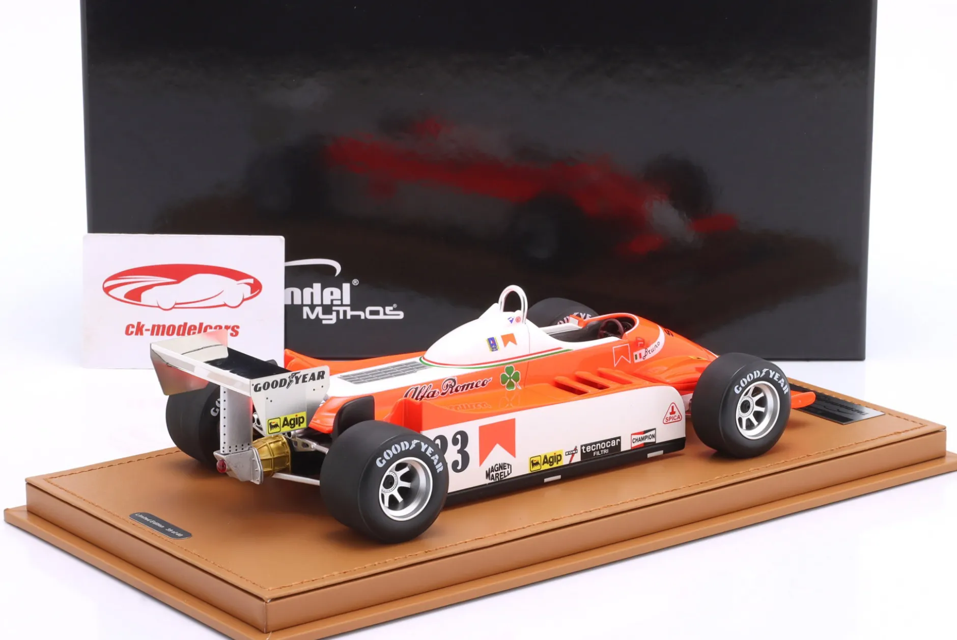 Bruno Giacomelli Alfa Romeo 179 #23 USA Ost GP Formel 1 1980 1:18 Tecnomodel