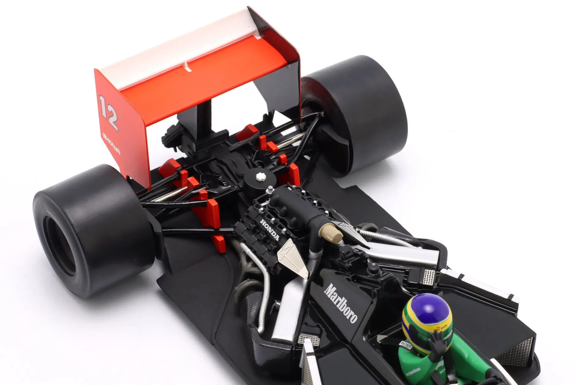 Bruno Senna McLaren MP4/4 #12 Demo Run Interlagos Formel 1 2019 1:18 WERK83