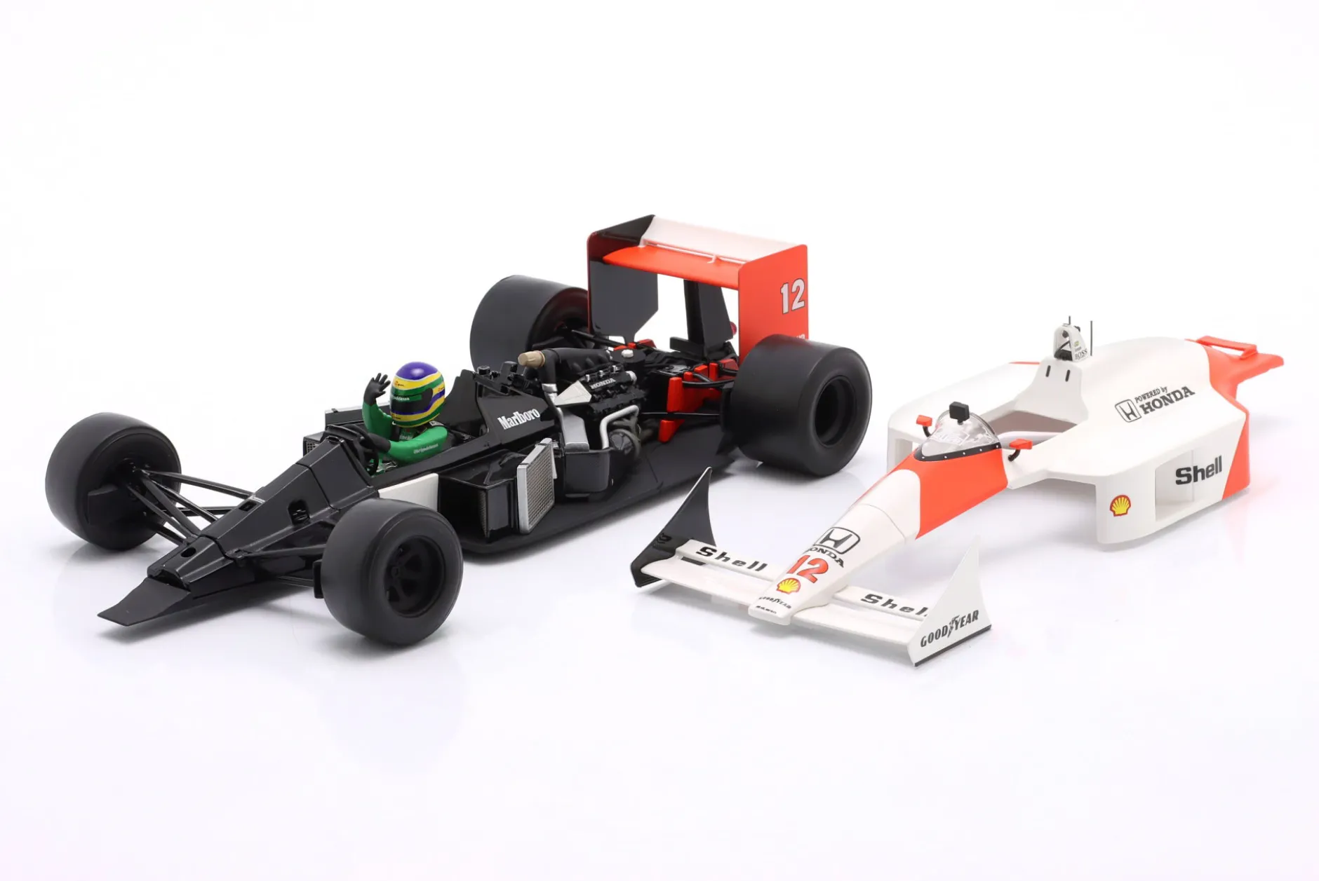 Bruno Senna McLaren MP4/4 #12 Demo Run Interlagos Formel 1 2019 1:18 WERK83