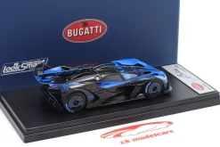 Bugatti Bolide Launch Configuration 2021 blau / schwarz 1:43 LookSmart