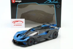 Bugatti Bolide W16.4 Baujahr 2020 blau / carbon 1:18 Bburago