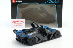 Bugatti Bolide W16.4 Baujahr 2020 blau / carbon 1:18 Bburago