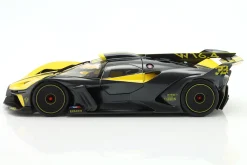 Bugatti Bolide W16.4 Baujahr 2020 gelb / carbon 1:18 Bburago