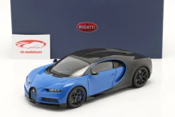 Bugatti Chiron Sport Baujahr 2019 french racing blau / carbon 1:18 AUTOart