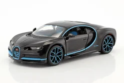 Bugatti Chiron World Record Car #42 J.-P. Montoya schwarz 1:24 Maisto