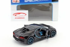 Bugatti Chiron World Record Car #42 J.-P. Montoya schwarz 1:24 Maisto