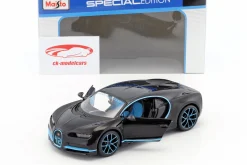 Bugatti Chiron World Record Car #42 J.-P. Montoya schwarz 1:24 Maisto