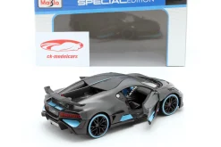 Bugatti Divo Baujahr 2018 mattgrau / hellblau 1:24 Maisto