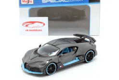 Bugatti Divo Baujahr 2018 mattgrau / hellblau 1:24 Maisto