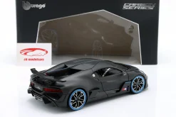 Bugatti Divo 50th Bburago Anniversary 2018 mattschwarz / karbon 1:18 Bburago
