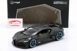 Bugatti Divo 50th Bburago Anniversary 2018 mattschwarz / karbon 1:18 Bburago