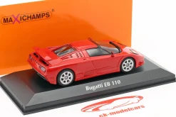 Bugatti EB 110 Baujahr 1994 rot 1:43 Minichamps