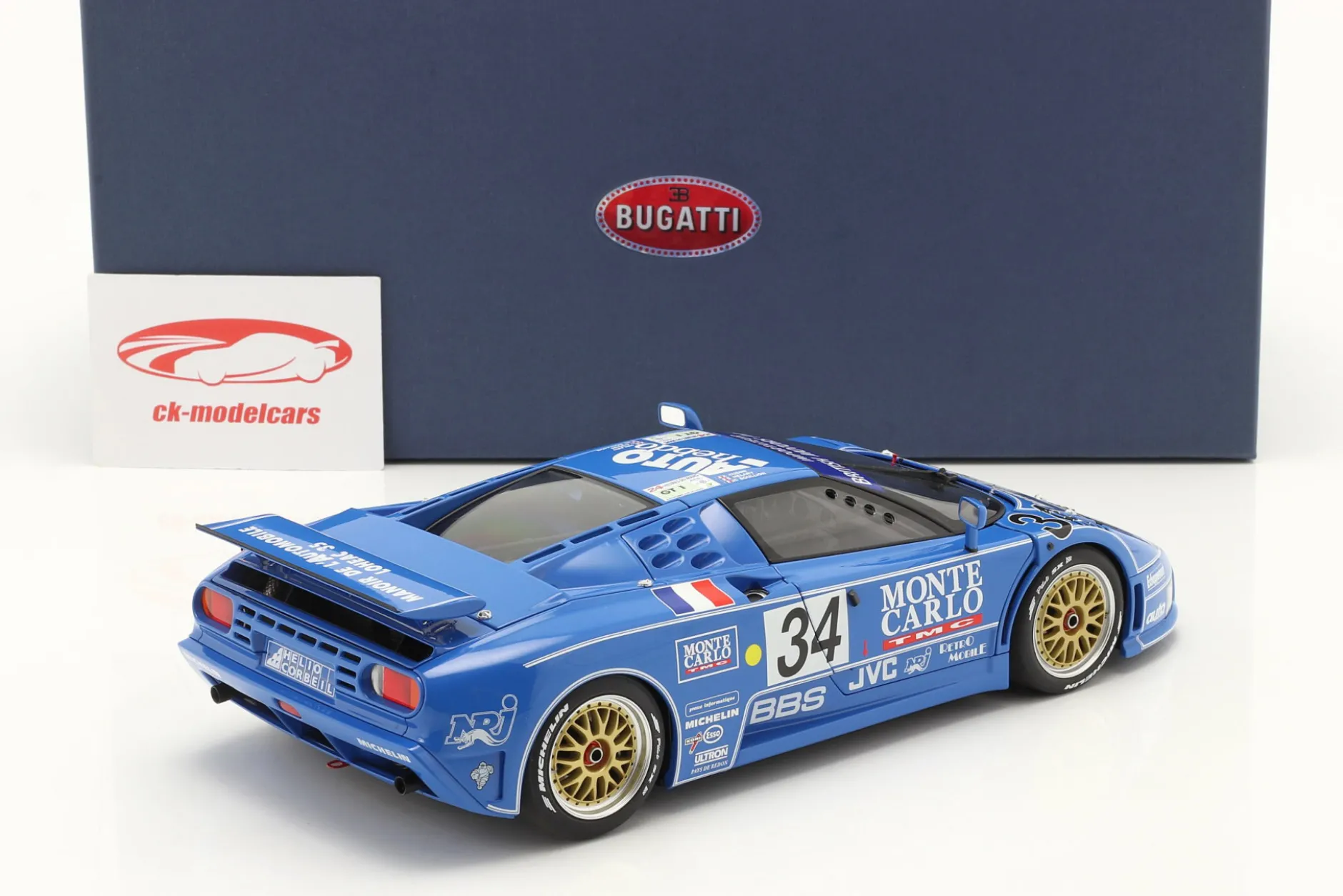 Bugatti EB110 SS #34 24h LeMans 1994 Cudini, Helary, Bouillon 1:18 AUTOart