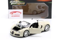 Bugatti Veyron Baujahr 2011 Fast & Furious 7 (2015) weiß / beige 1:24 Jada Toys