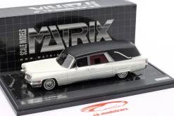 Cadillac Superior Crown Sovereign Landaulet Funeral Car 1970 schwarz / weiß 1:43 Matrix