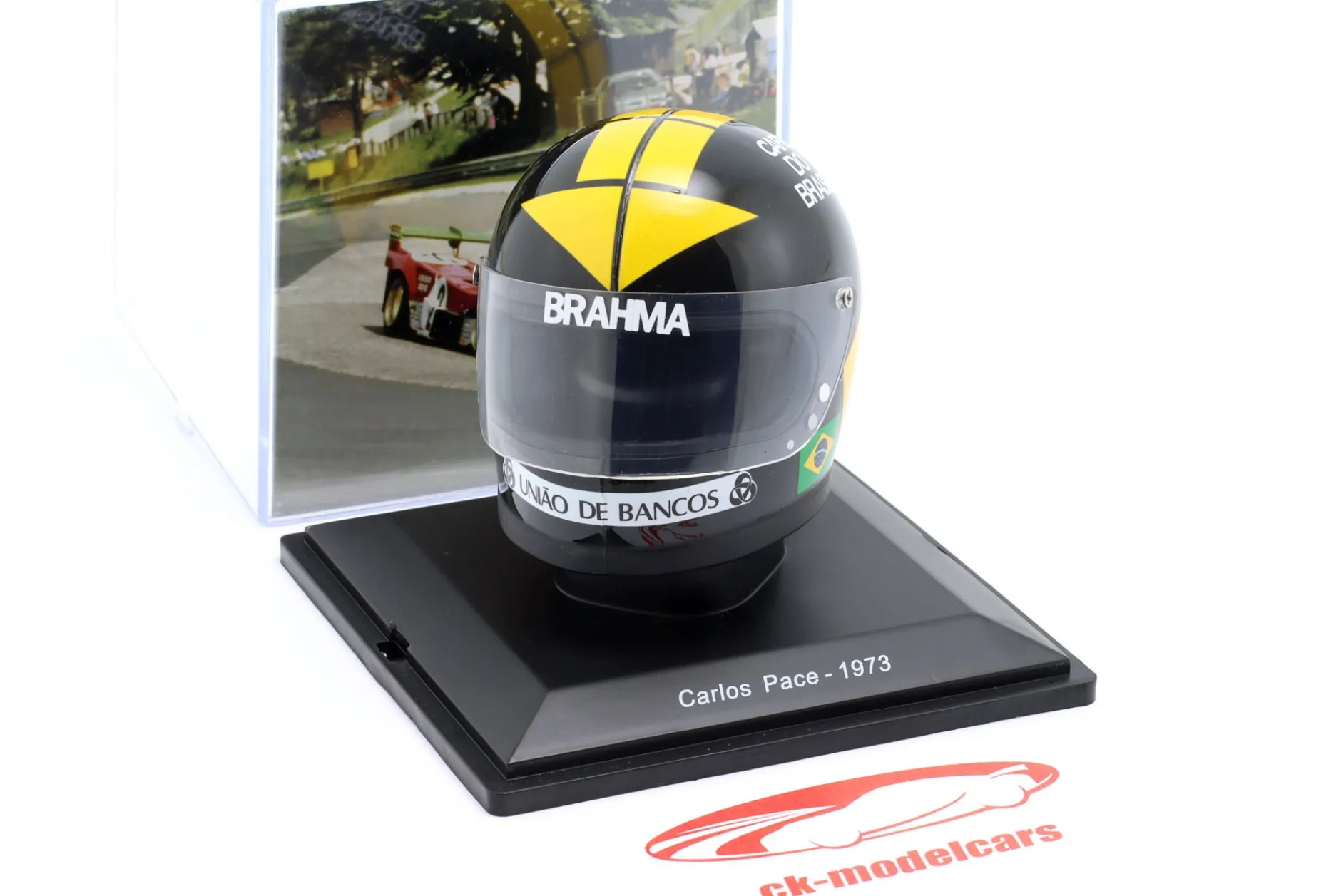 Carlos Pace Scuderia Ferrari #2 2nd 1000km Nürburgring 1973 Helm 1:5 Spark Editions