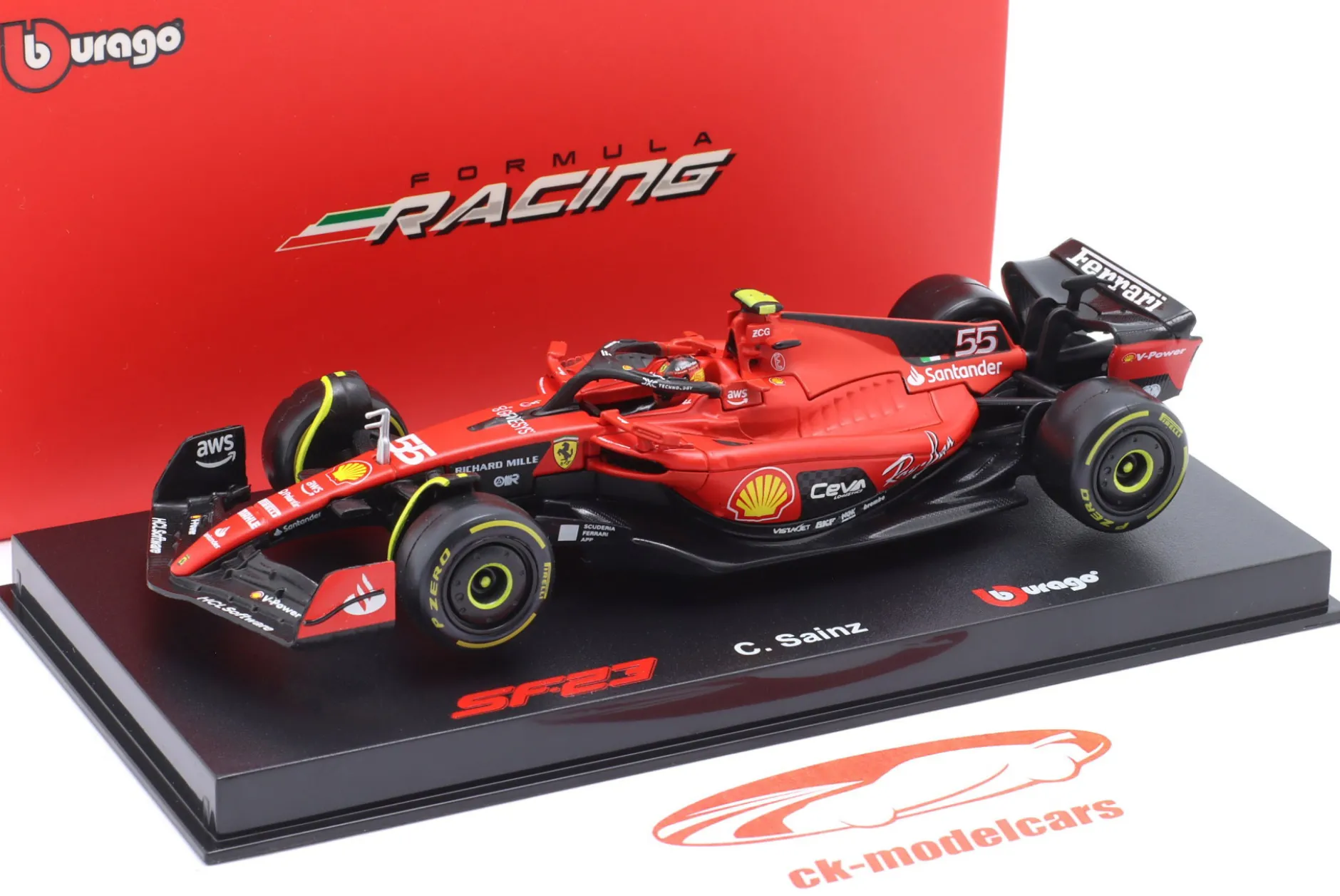 Carlos Sainz Jr. Ferrari SF-23 #55 Formel 1 2023 1:43 Bburago