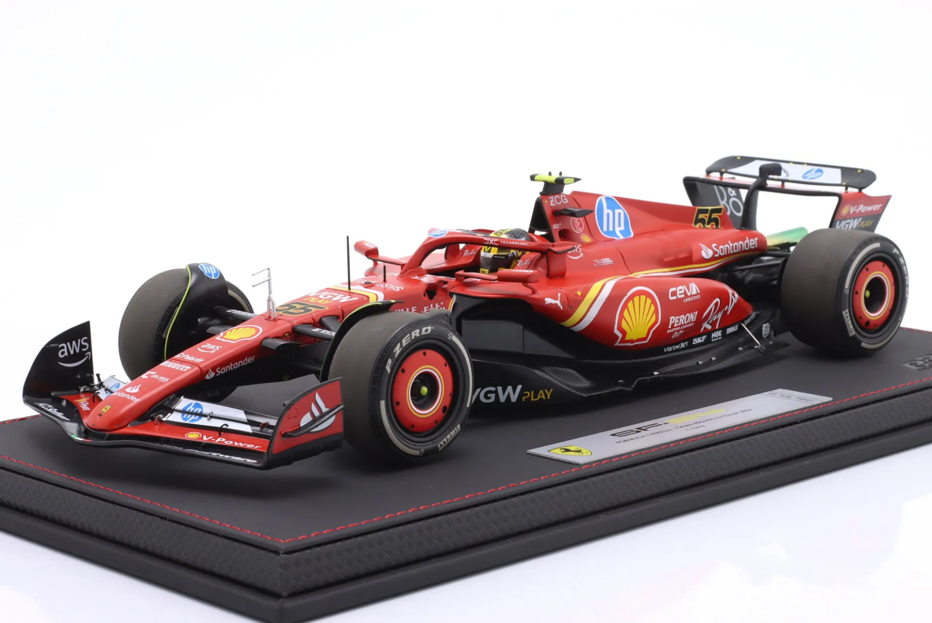 Carlos Sainz jr. Ferrari SF-24 #55 4th Italien GP Formel 1 2024 1:18 BBR