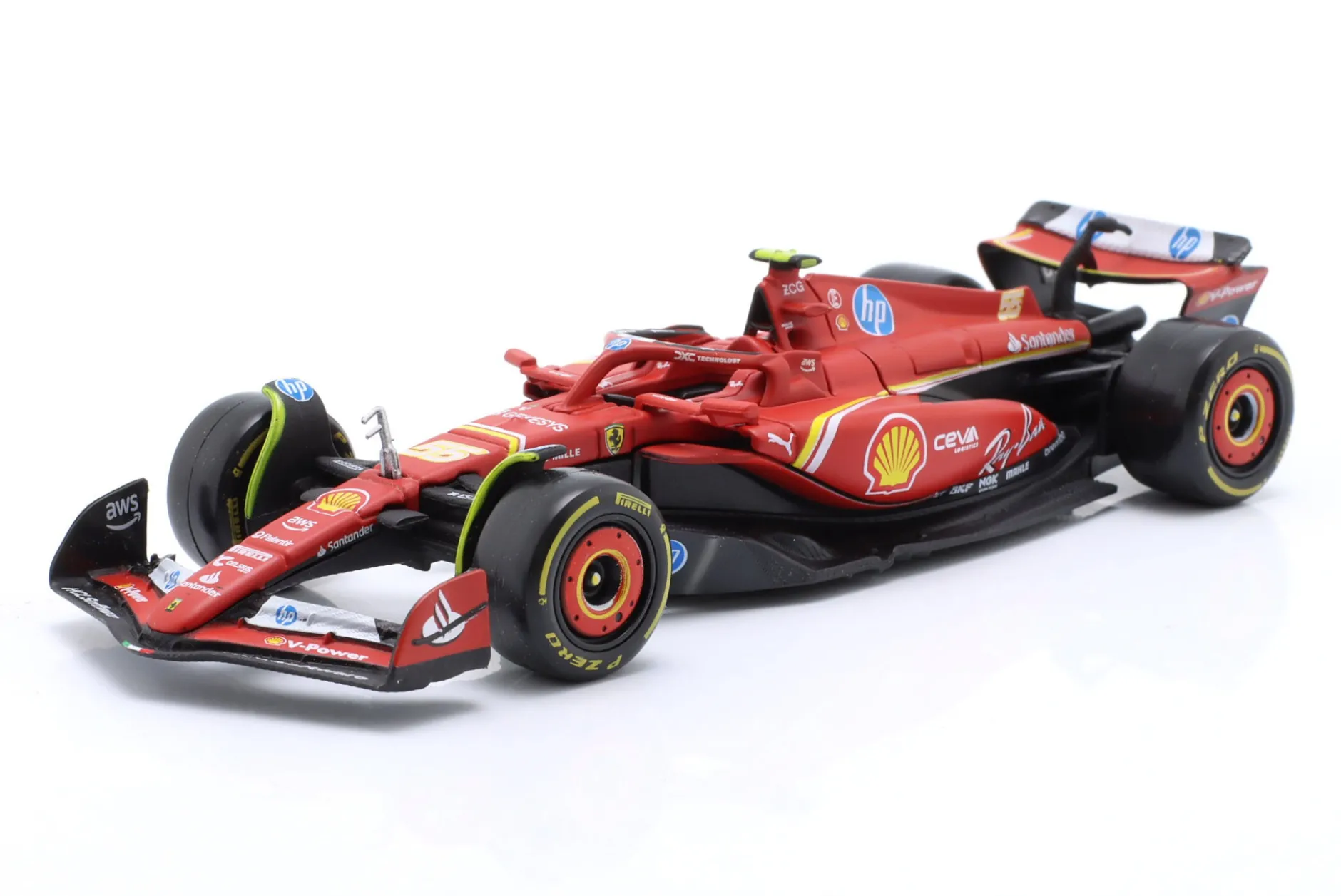 Carlos Sainz jr. Ferrari SF-24 #55 5th Imola GP Formel 1 2024 1:43 Bburago