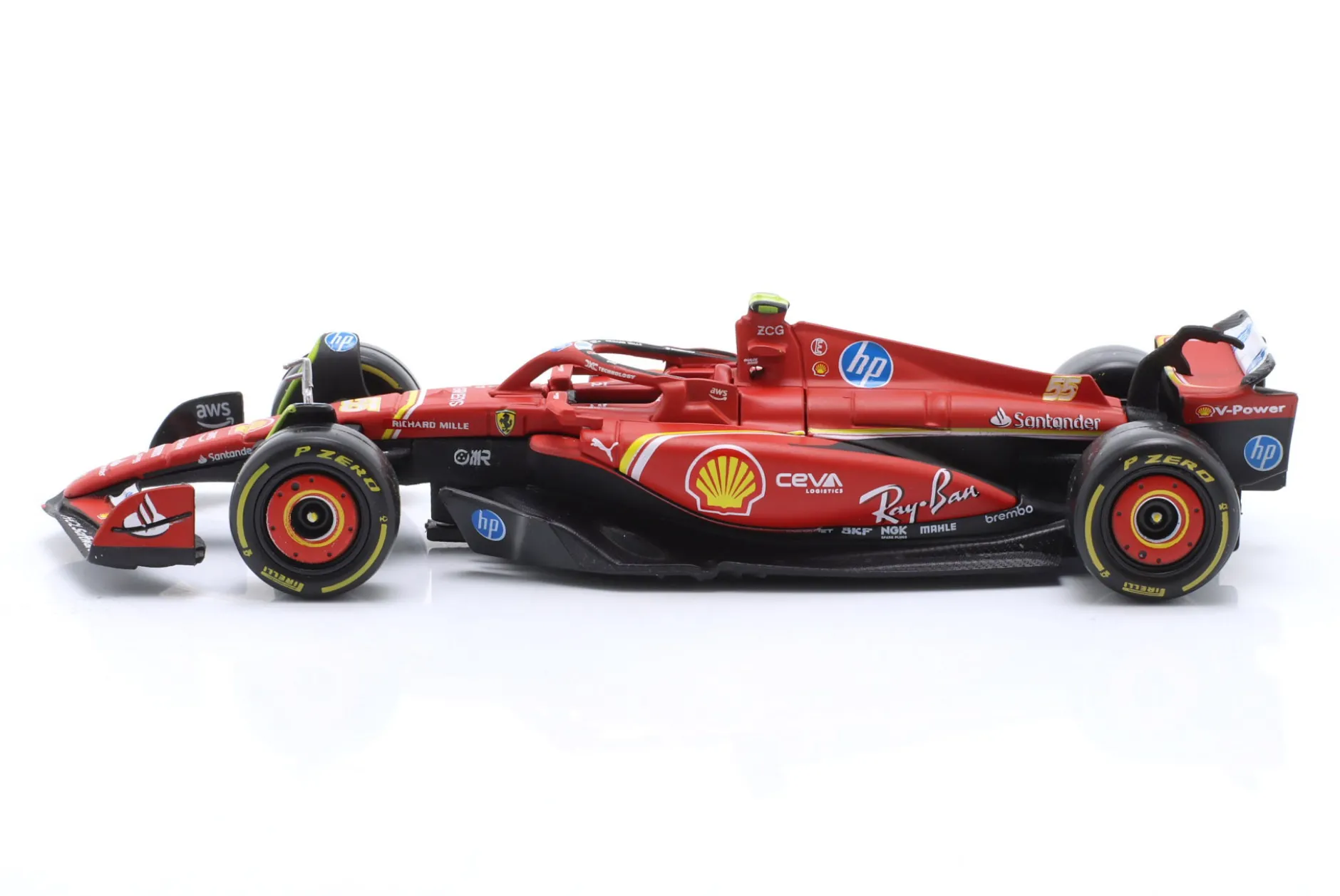Carlos Sainz jr. Ferrari SF-24 #55 5th Imola GP Formel 1 2024 1:43 Bburago