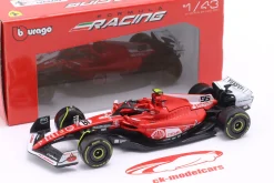 Carlos Sainz jr. Ferrari SF-23 #55 6th Las Vegas GP Formel 1 2023 1:43 Bburago