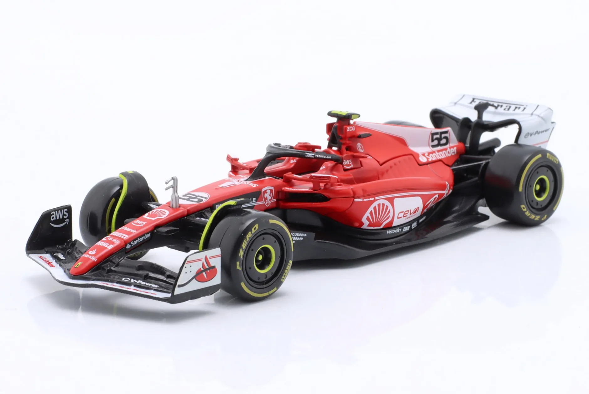 Carlos Sainz jr. Ferrari SF-23 #55 6th Las Vegas GP Formel 1 2023 1:43 Bburago