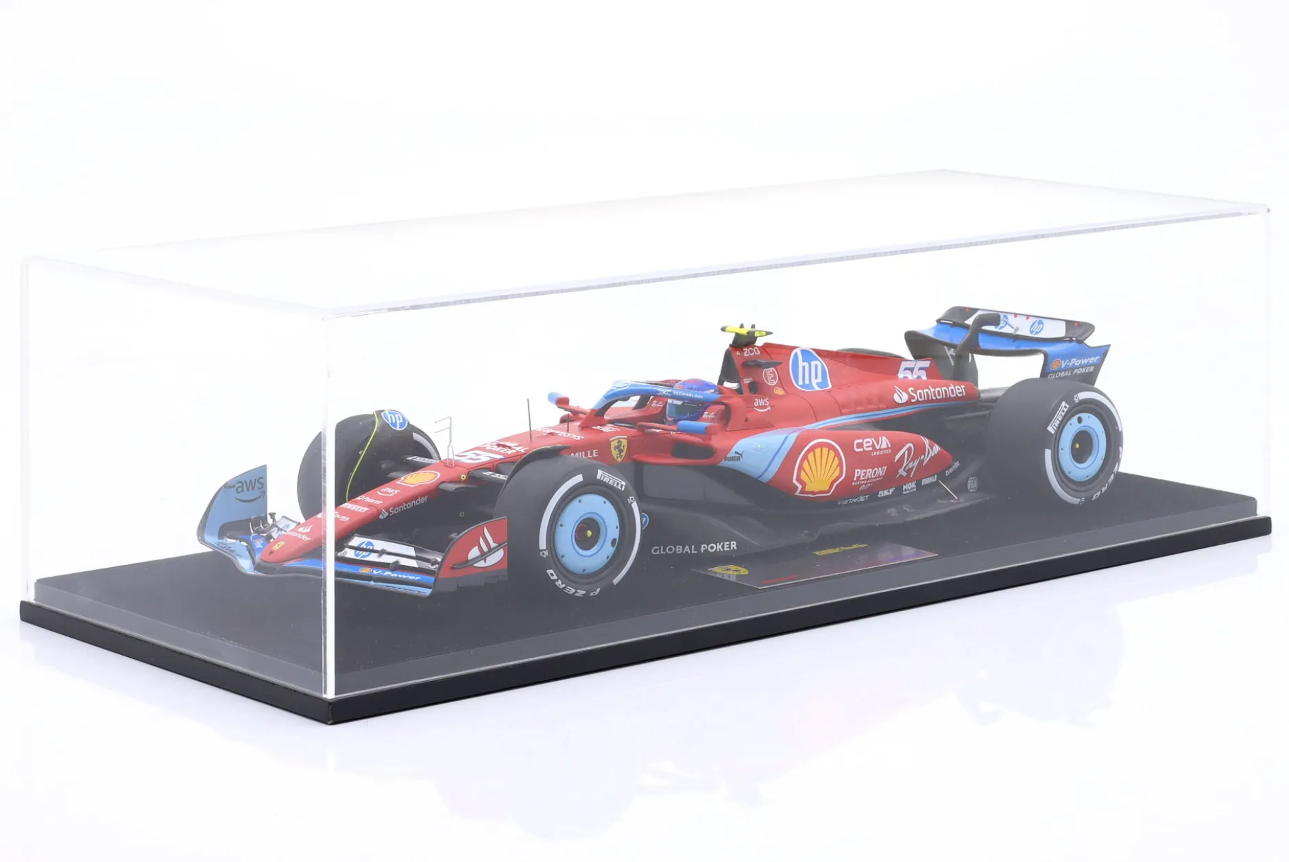 Carlos Sainz jr. Ferrari SF-24 #55 5th Miami GP Formel 1 2024 1:18 LookSmart