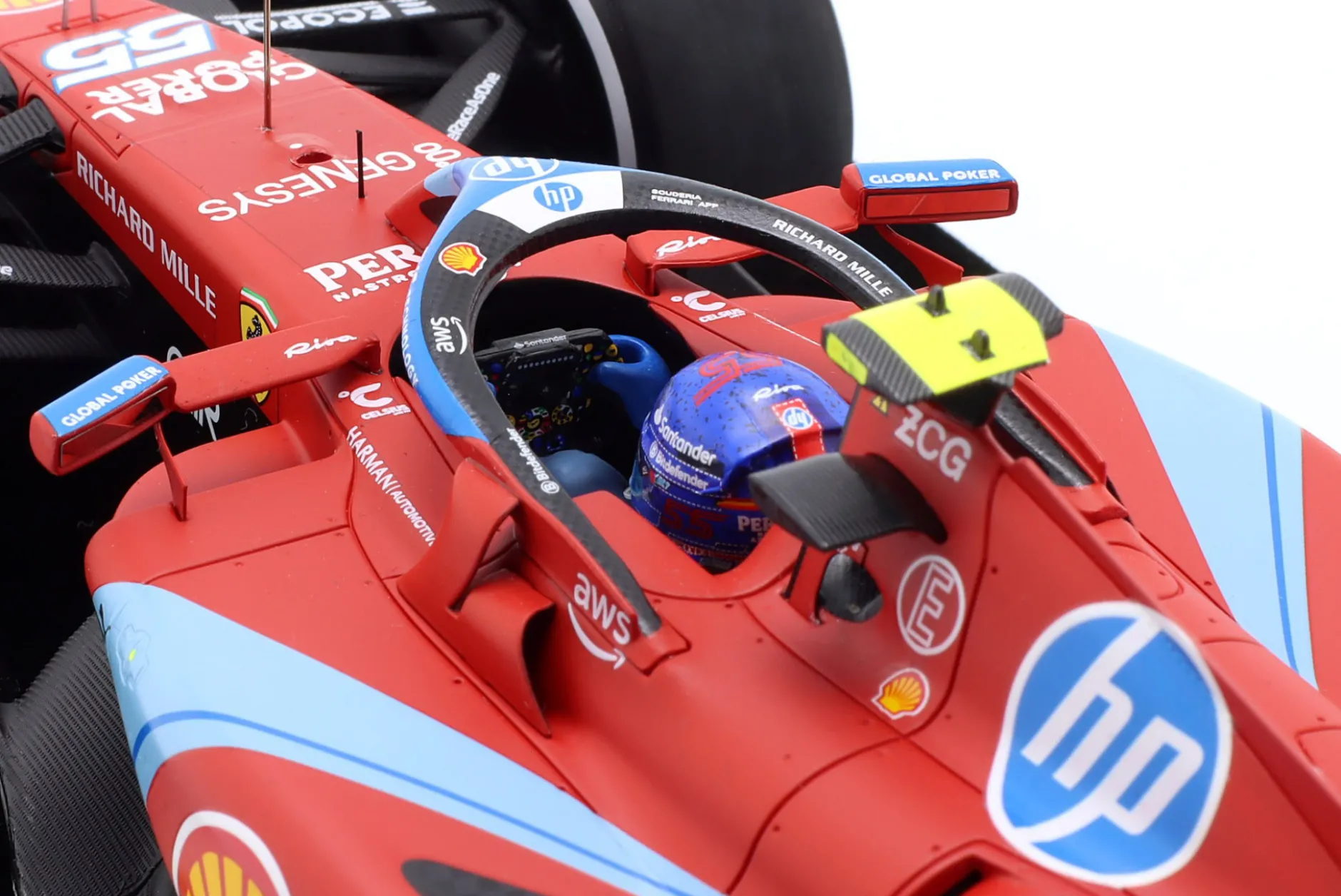 Carlos Sainz jr. Ferrari SF-24 #55 5th Miami GP Formel 1 2024 1:18 LookSmart
