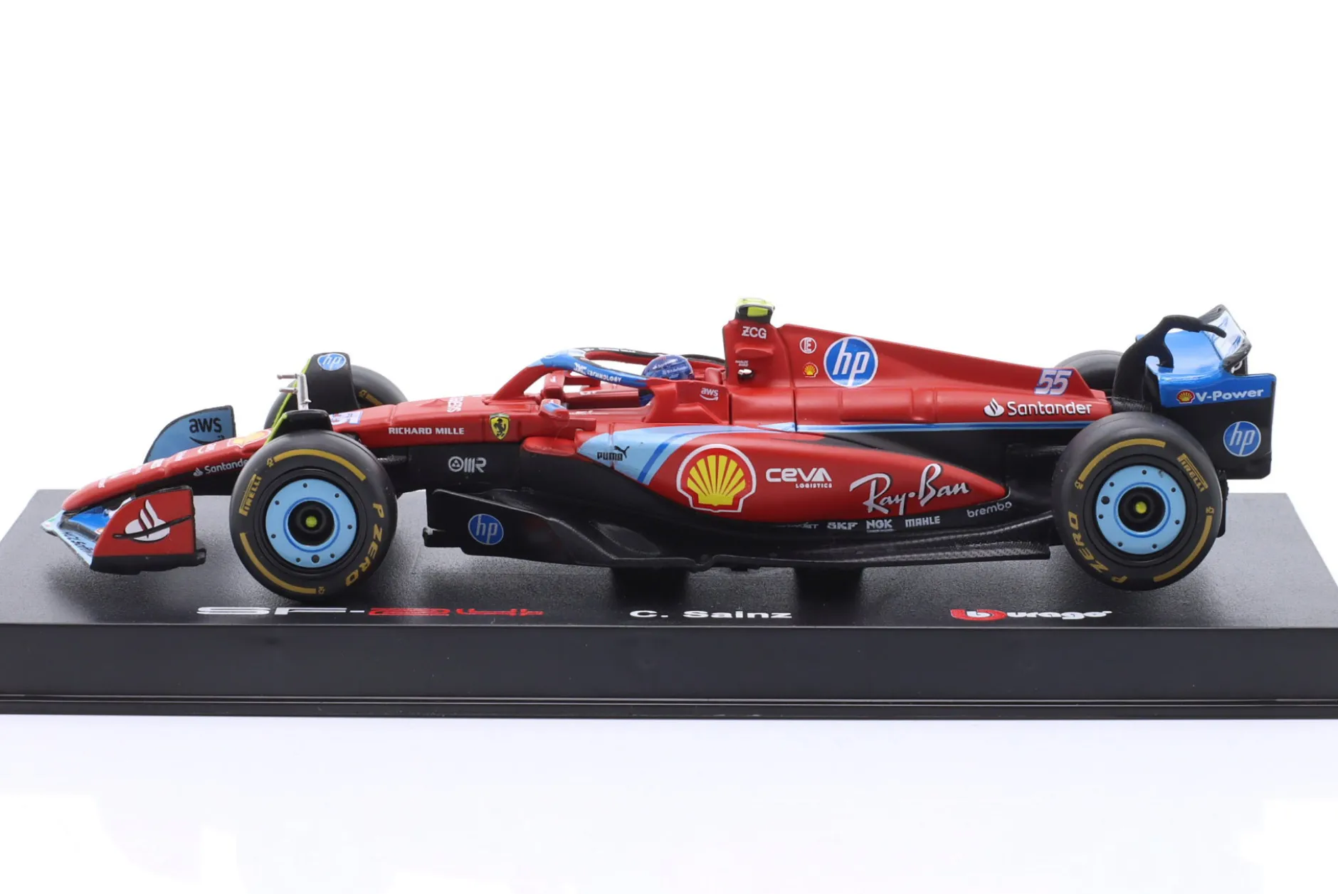 Carlos Sainz jr. Ferrari SF-24 #55 5th Miami GP Formel 1 2024 1:43 Bburago