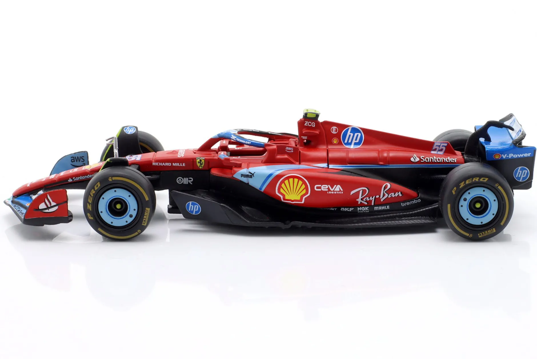 Carlos Sainz jr. Ferrari SF-24 #55 5th Miami GP Formel 1 2024 1:43 Bburago