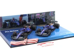 2-Car Set Alex Albon #23 Las Vegas & Austin GP Formel 1 2023 1:43 Minichamps