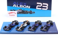 4-Car Set Alex Albon Williams FW45 #23 Formel 1 2023 1:43 Minichamps