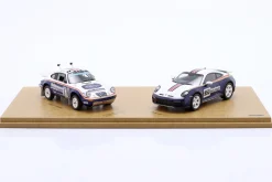 2-Car Set 911 Dakar Rallye Rothmans: Porsche 953 #176 & 911 Dakar 1:43 Spark
