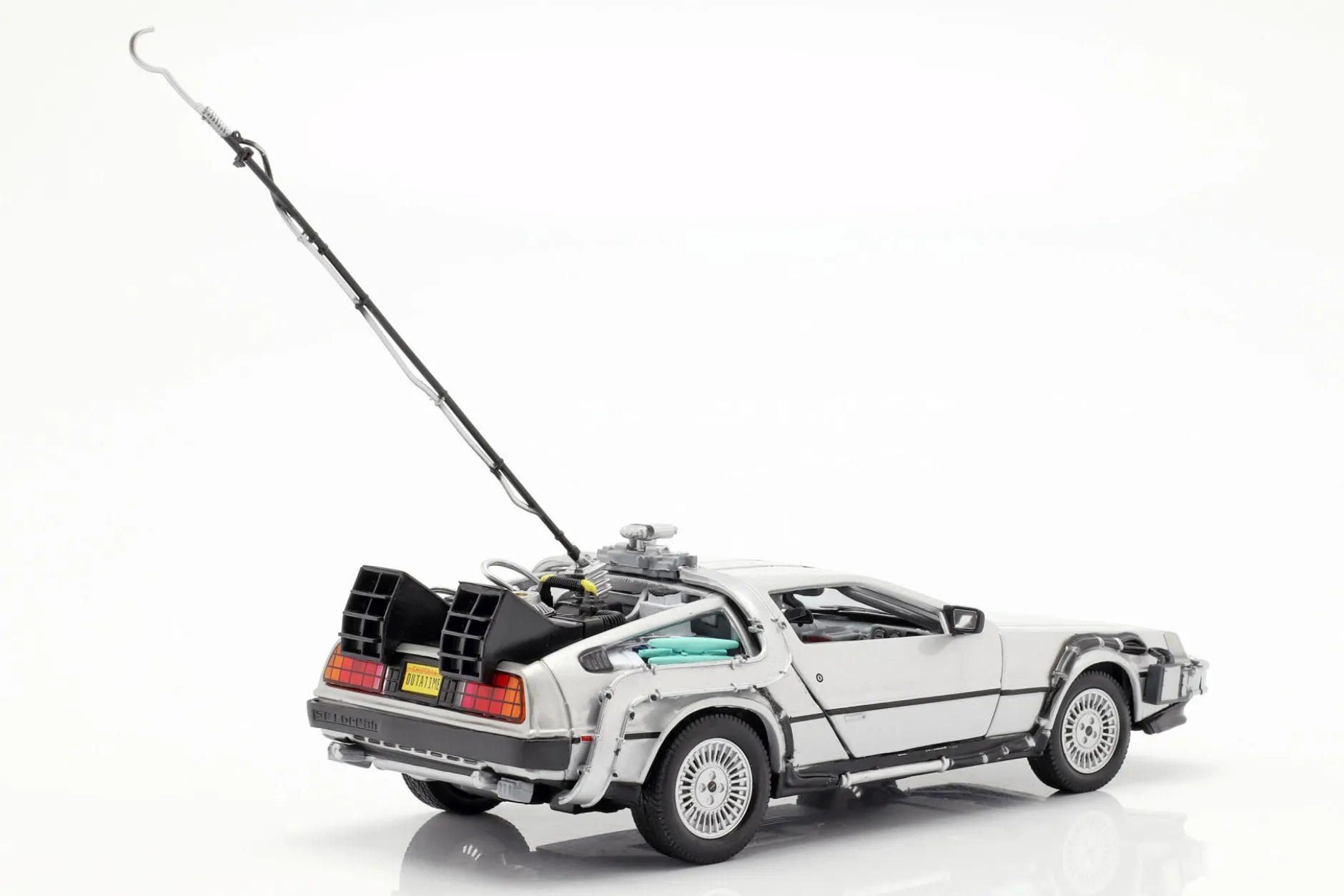 3 Car-Set DeLorean DMC-12 Back to the Future Part 1-3 1985-90 1:24 Welly