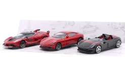 3-Car Set Ferrari Monza SP2 / FXX-K #10 / Roma 1:43 Bburago