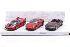 3-Car Set Ferrari Monza SP2 / FXX-K #10 / Roma 1:43 Bburago