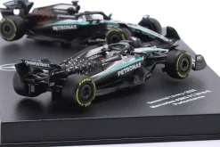 2-Car Set George Russell Mercedes-AMG F1 W16 #63 Formel 1 2025 1:64 Bburago