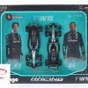 2-Car Set Hamilton #44 & Russell #63 Mercedes-AMG W15 Formel 1 2024 1:43 Bburago