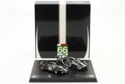 2-Car Set 24h LeMans: Ford GT40 #2 1966 & Ford GT #66 2019 1:43 Ixo