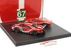 2-Car Set 24h LeMans: Ford GT40 #1 1967 & Ford GT #67 2019 1:43 Ixo
