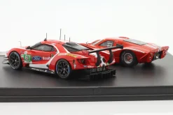 2-Car Set 24h LeMans: Ford GT40 #1 1967 & Ford GT #67 2019 1:43 Ixo