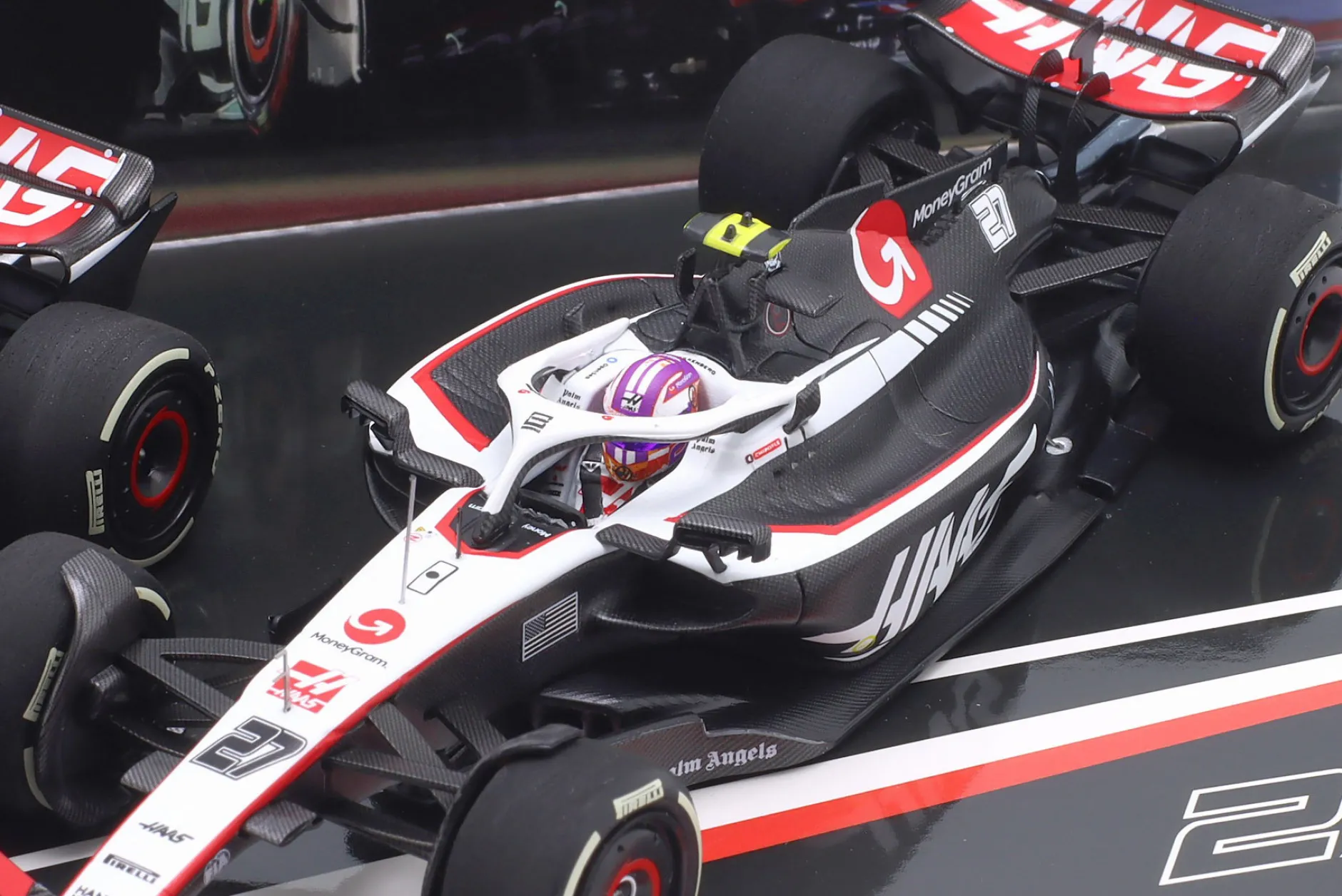 2-Car Set Hülkenberg #27 & Magnussen #20 Haas F1 Team Formel 1 2023 1:43 Minichamps