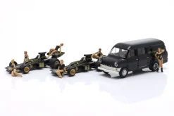 3-Car Set Lotus: Sieger Frankreich GP Formel 1 1974 1:87 Brekina