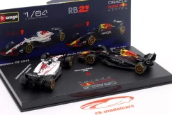 2-Car Set Max Verstappen Red Bull RB21 #1 Formel 1 2025 1:64 Bburago
