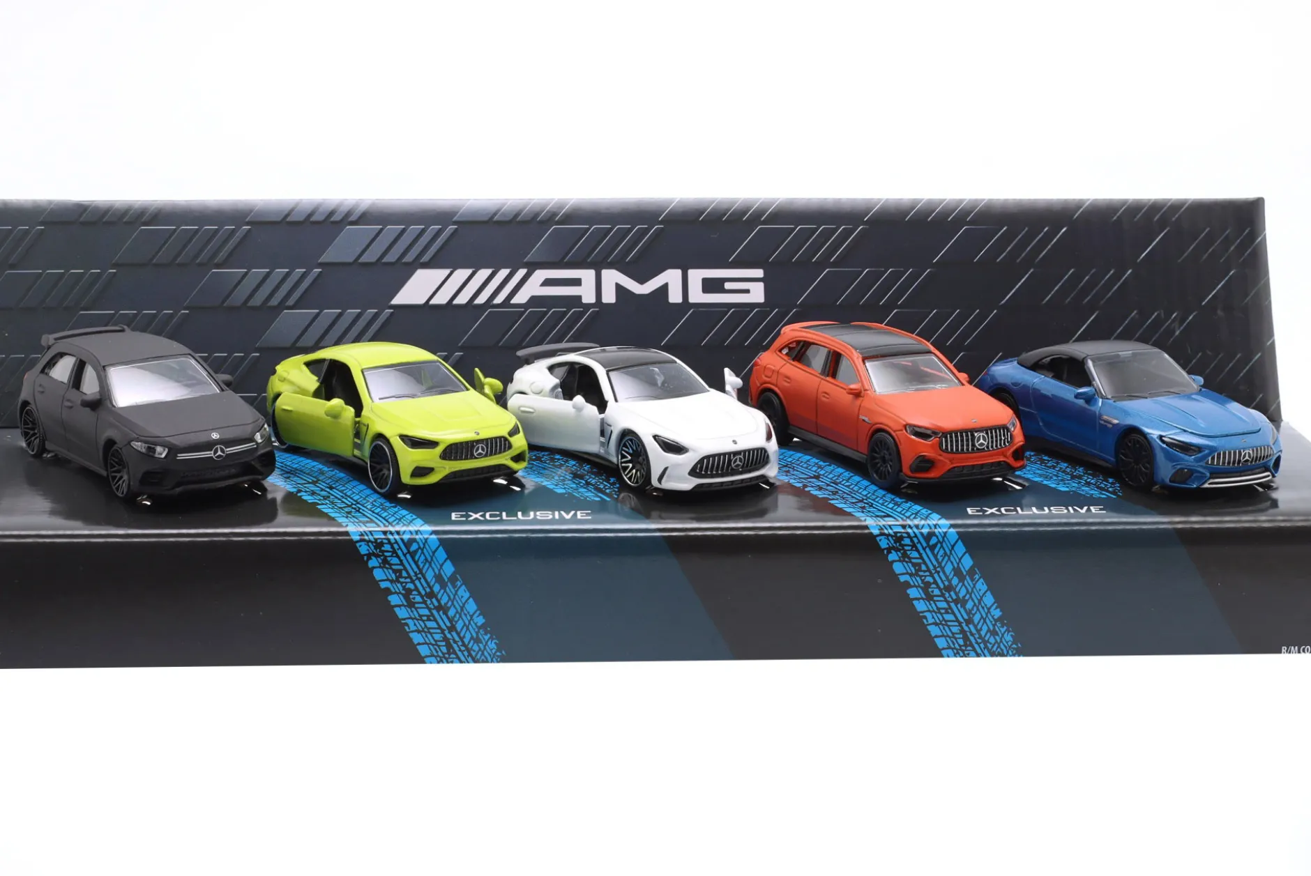 5-Car Set Mercedes-Benz AMG 1:64 Majorette