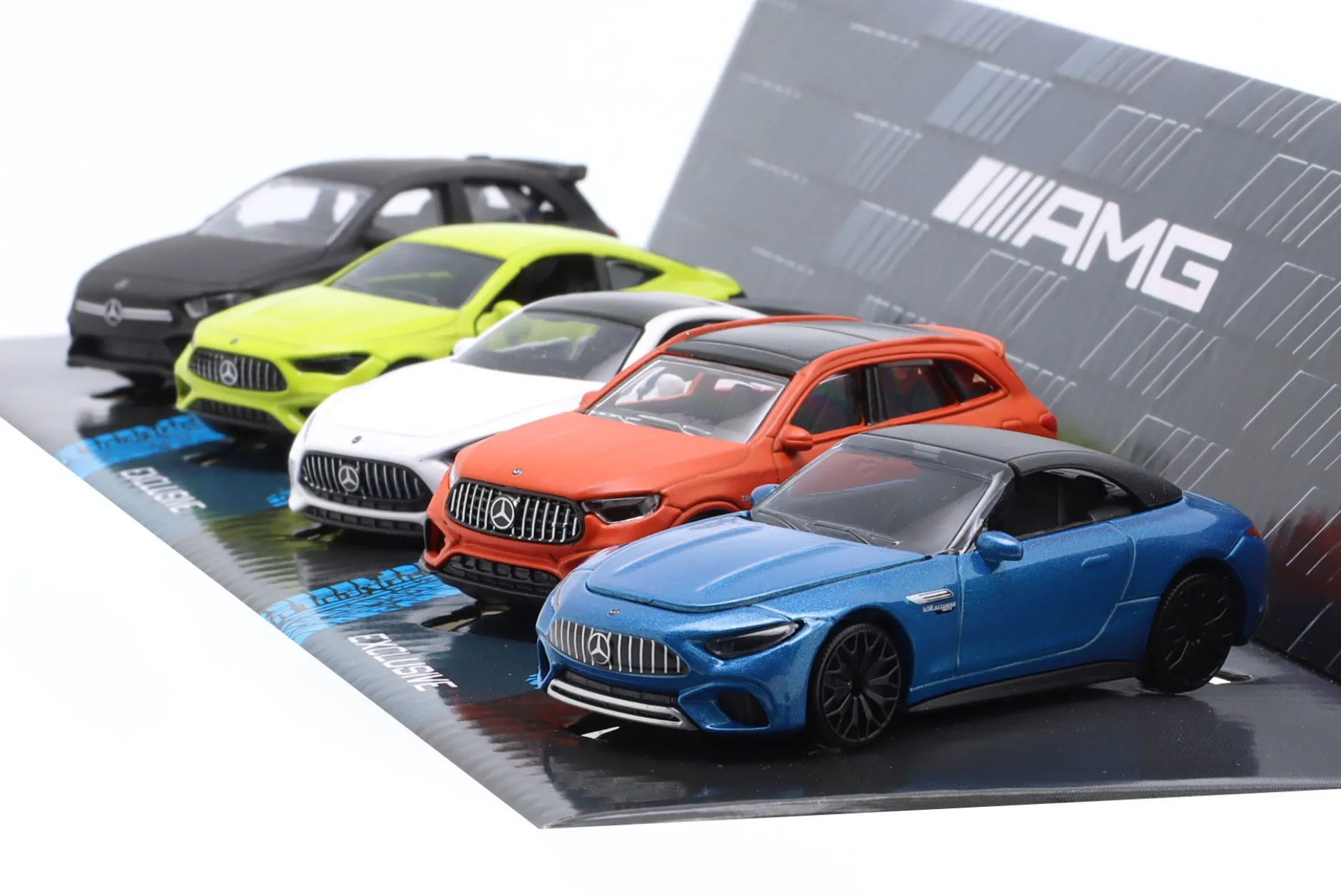 5-Car Set Mercedes-Benz AMG 1:64 Majorette