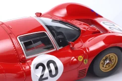 3-Car Set: OM Fiat 150 Rolfo Renntransporter mit 2x Ferrari 330 P3 1:18 WERK83