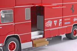 3-Car Set: OM Fiat 150 Rolfo Renntransporter mit 2x Ferrari 512S 1:18 WERK83