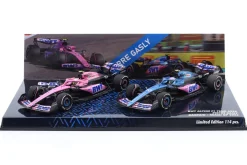 2-Car Set Pierre Gasly #10 Bahrain & Miami GP Formel 1 2023 1:43 Minichamps