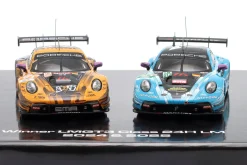 2-Car Set: Porsche 911 GT3 R 24h LeMans Klassensieger LMGT3 2025 & LMGT3 2024 1:43 Ixo